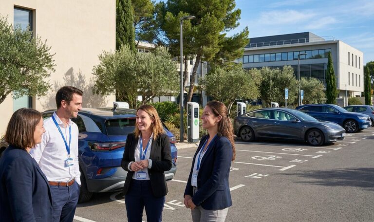 Borne de recharge entreprise Montpellier : solution si recharge à domicile difficile