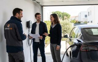Borne de recharge électrique Montpellier : prix, devis et installation 2026 — AD LAN